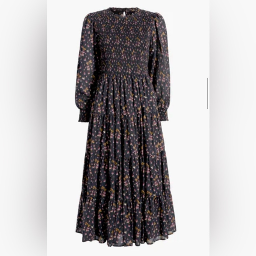 Hill House Viviana nap dress in black floral! Never worn!